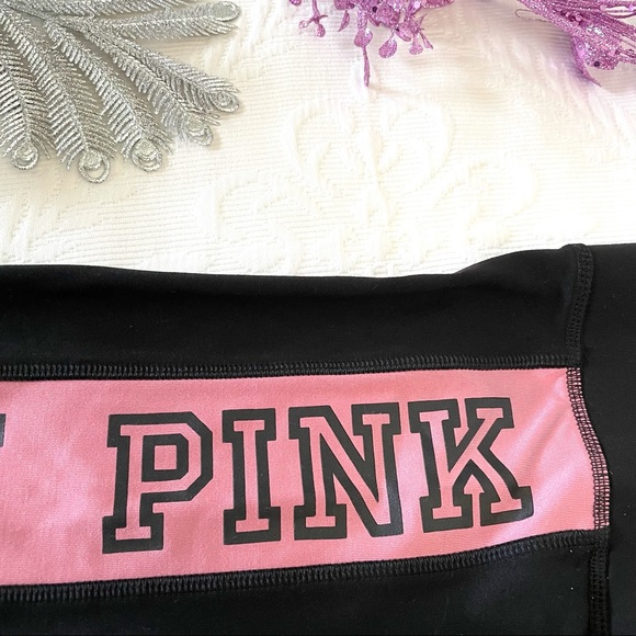 vs pink | blush pink mesh side panel logo ultimate legging workout set (2/2) - Picture 3 of 8